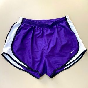 Nike Medium Dri-Fit Purple Runners Short, White Accent, Lined